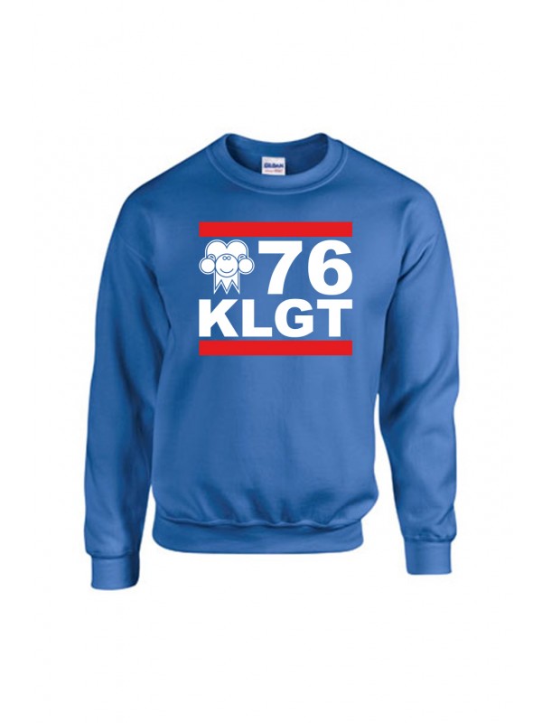 Sweater Blauw | 076 KLGT wit